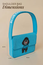 Custom Hand-Beaded Pet Portrait Shoulder Bag
