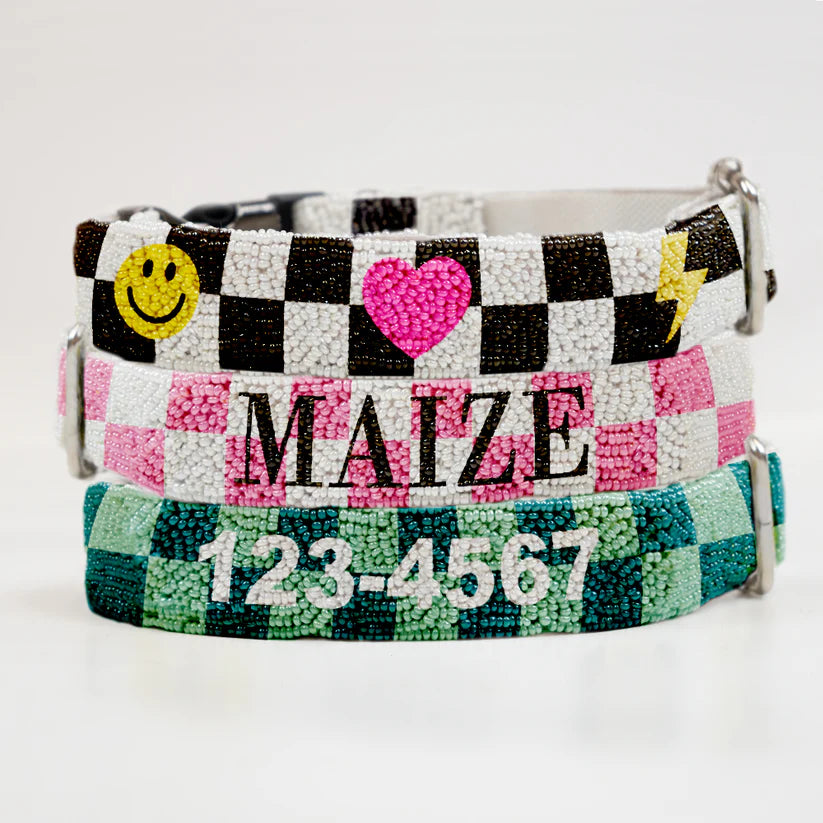 Checkered Dog Collar