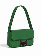 Custom Hand-Beaded Pet Portrait Shoulder Bag